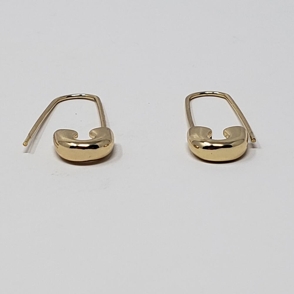 NWT Sugarfix by Baublebar Gold-Tone Lot of 3 Earrings Hoop Globe Paperclip - Picture 8 of 11